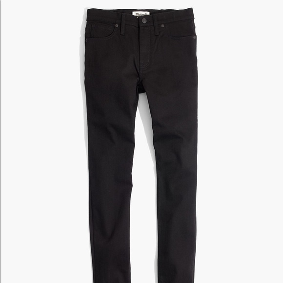 Madewell 9" Mid-Rise Skinny Jeans in Black